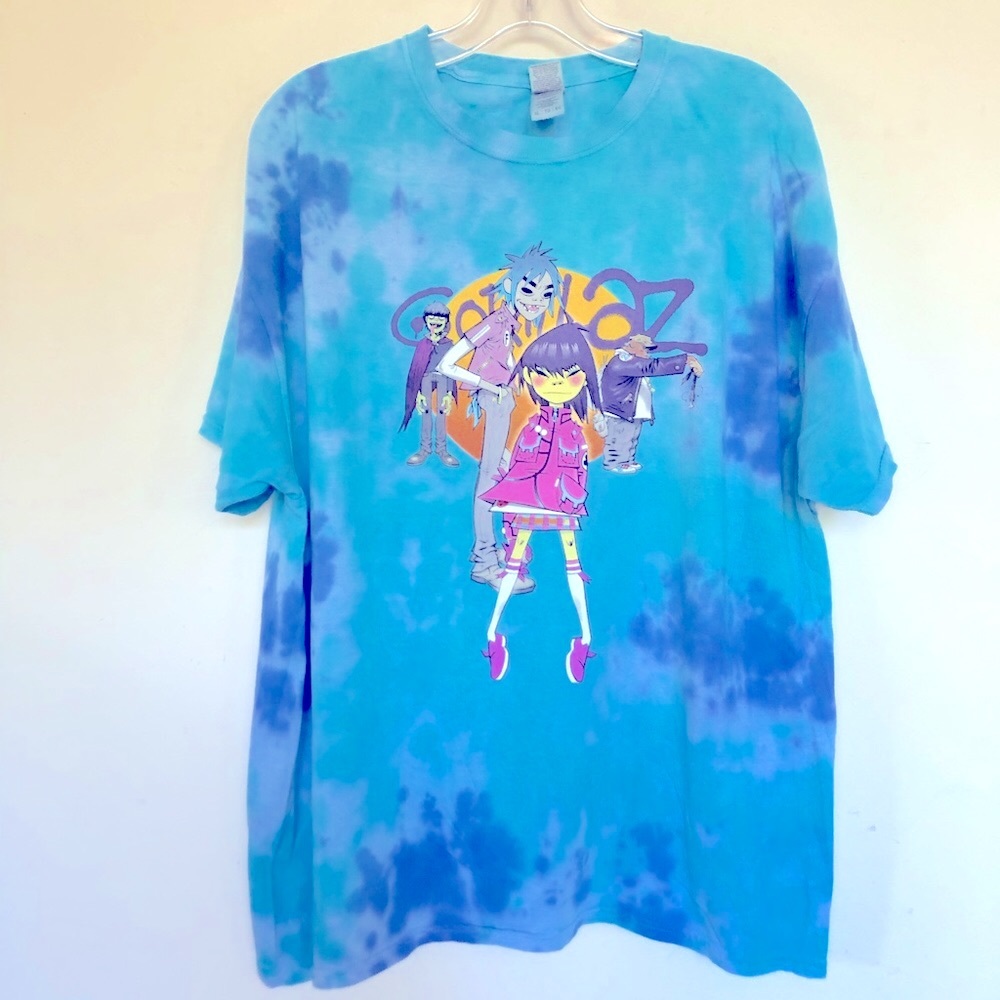 Gorillaz Noodle Logo Tie Dye Band Tee Shirt